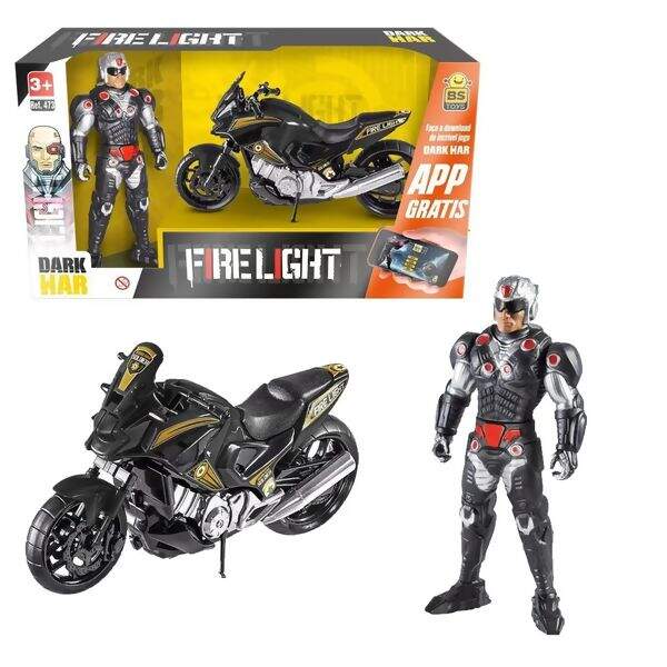 Moto Infantil Com Motorista Soldado Dark War - Bs Toys - Caminhões