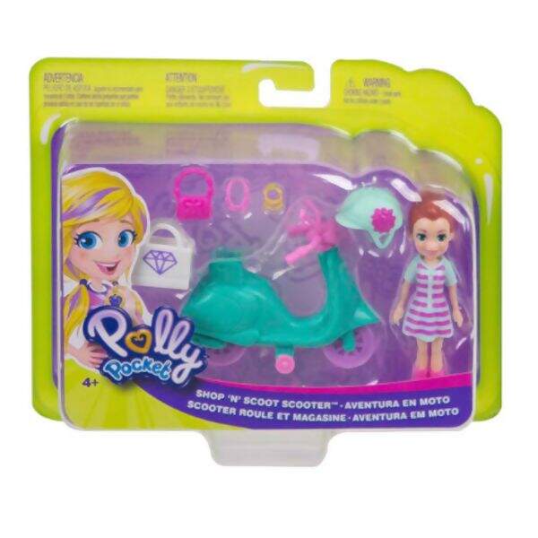 MINI BONECA - POLLY POCKET - AVENTURA EM RODAS - SUELLEN ARMARINHOS